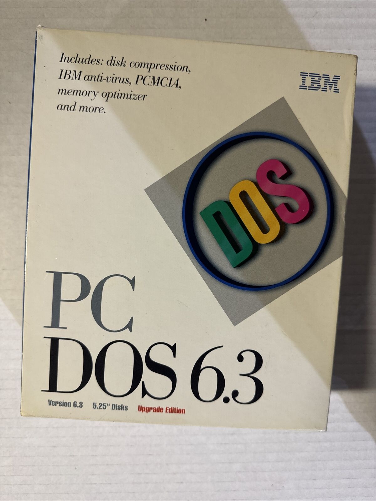 IBM PC DOS 6.1 Base Edition 61G1550 - Retail Big Box Version
