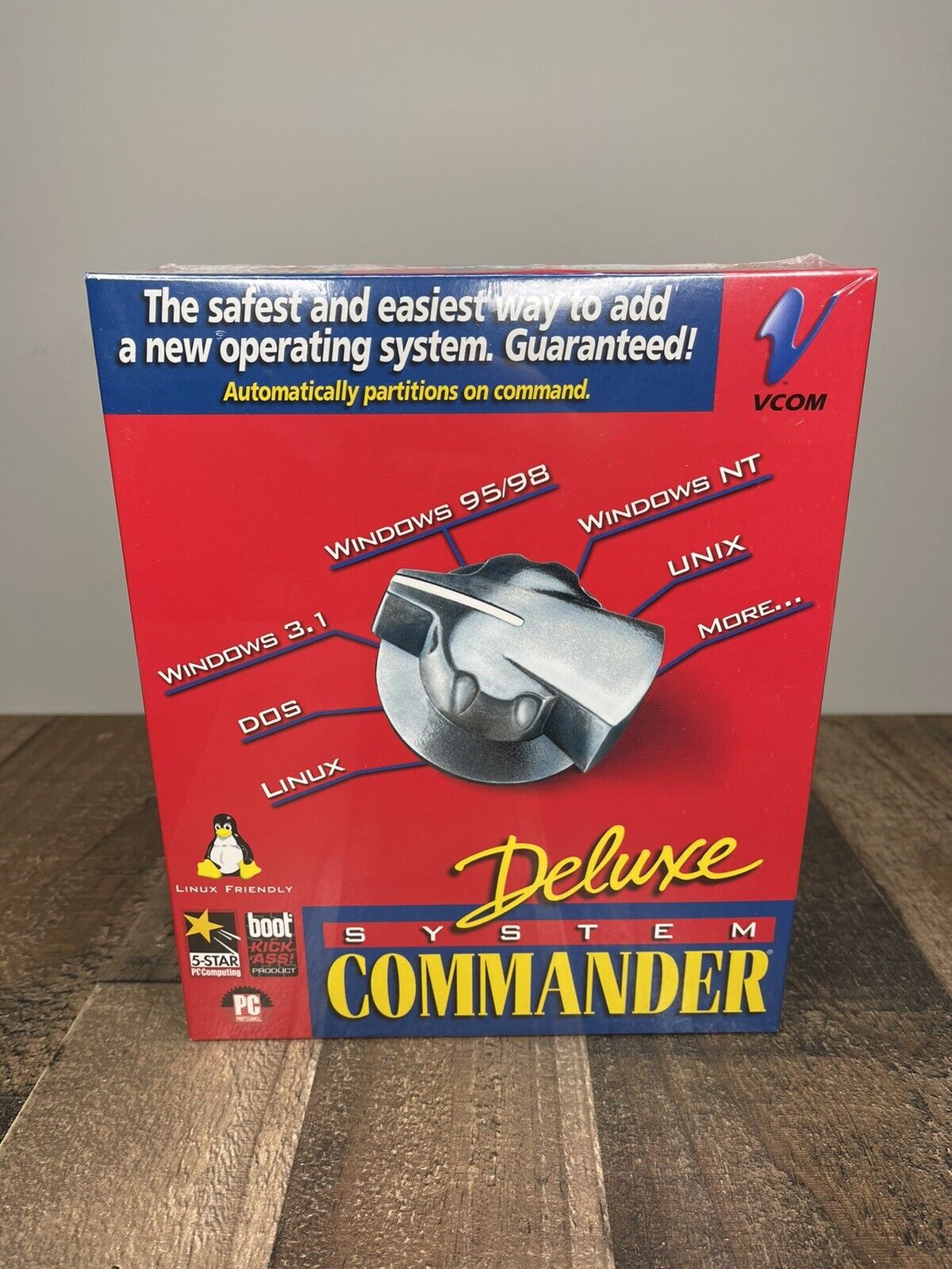 New Sealed Deluxe System Commander Software PC windows Dos Linux Vcom