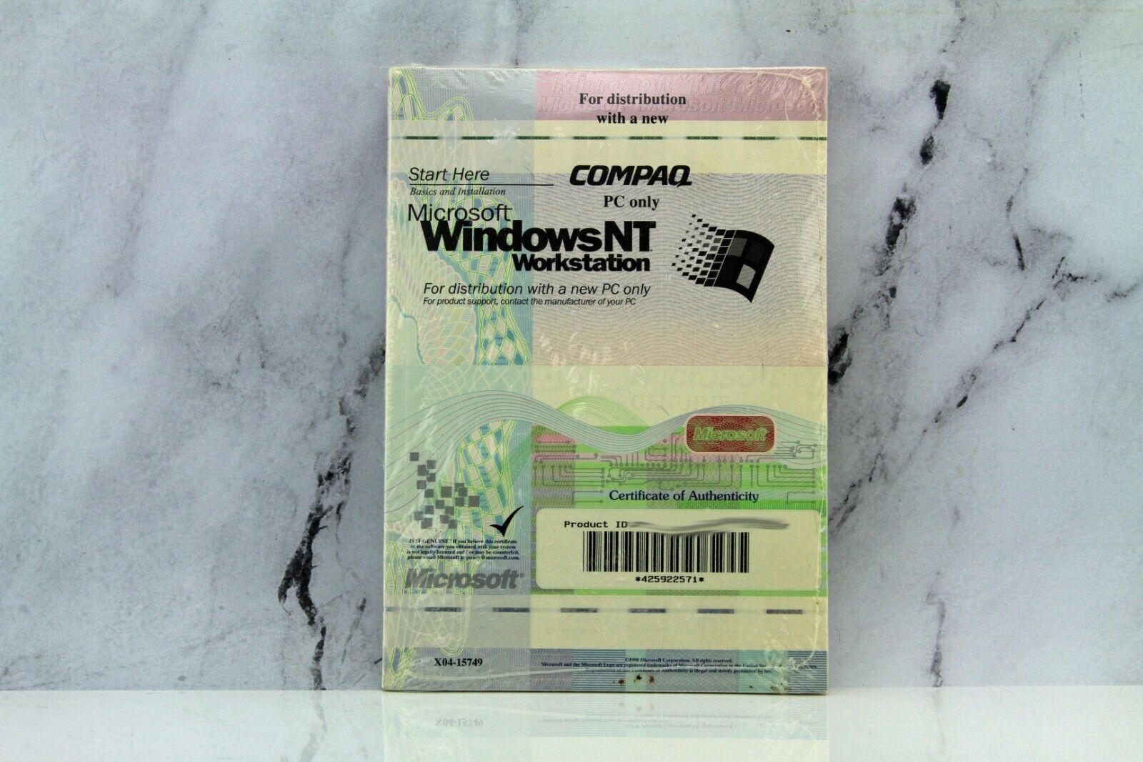 Microsoft Windows NT Workstation 4.0 CD CoA
