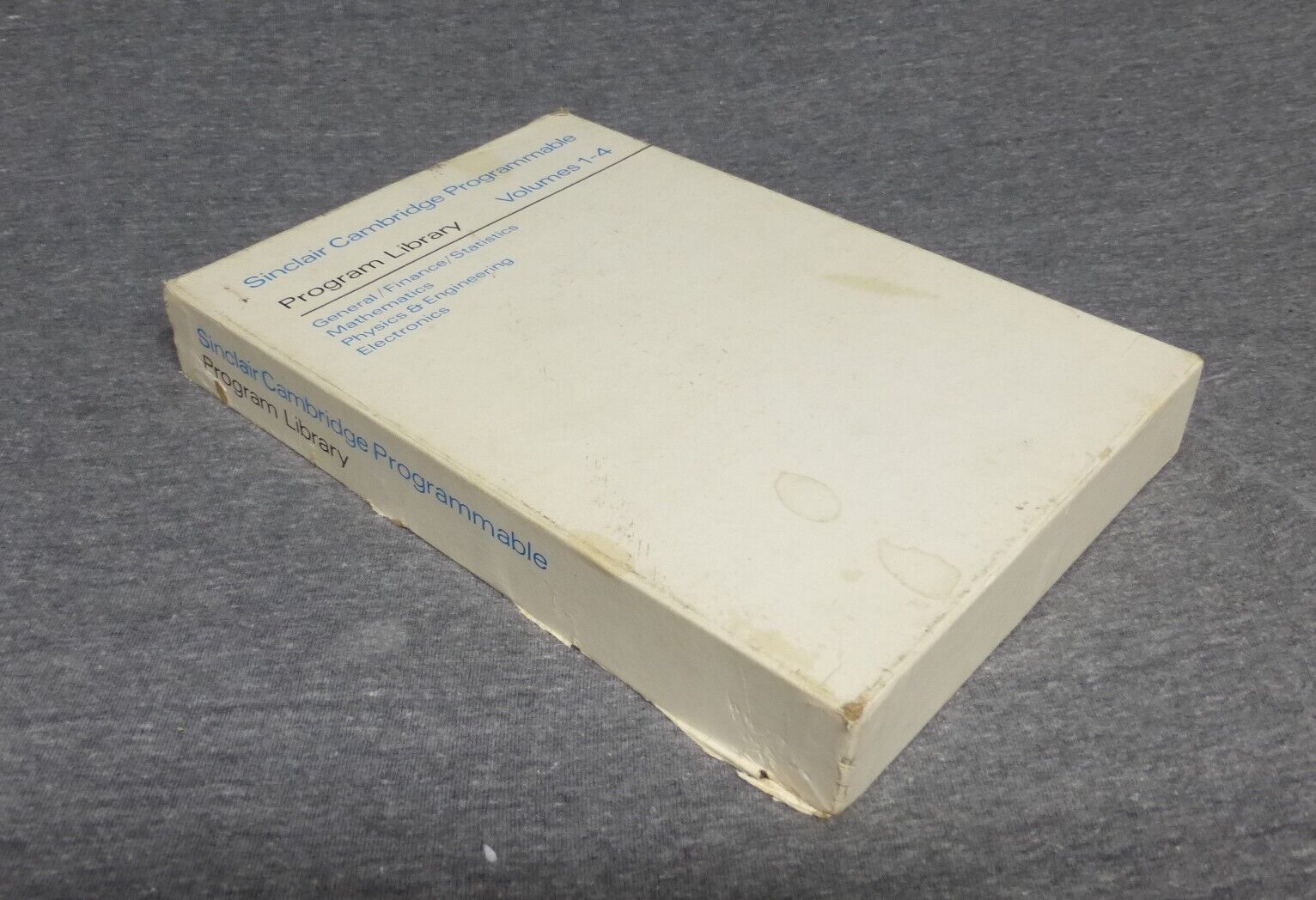 1977 Sinclair Cambridge Programmable Program Library Full Set of 4 Manuals