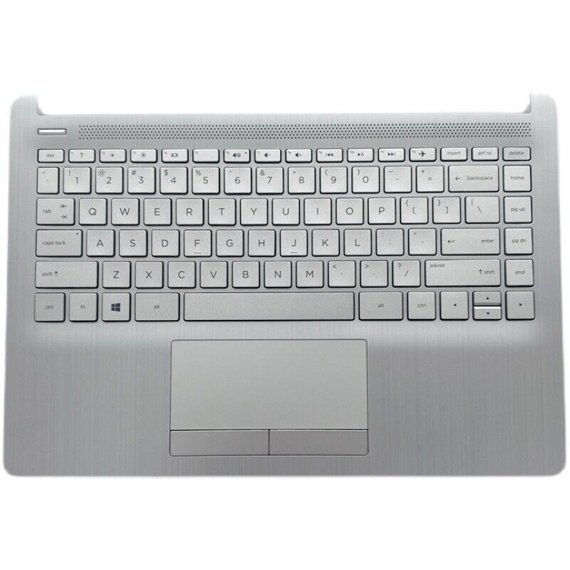 For HP Pavilion 14-CF Palmrest NON-Backlit Keyboard w/Touchpad Silver L48648-001