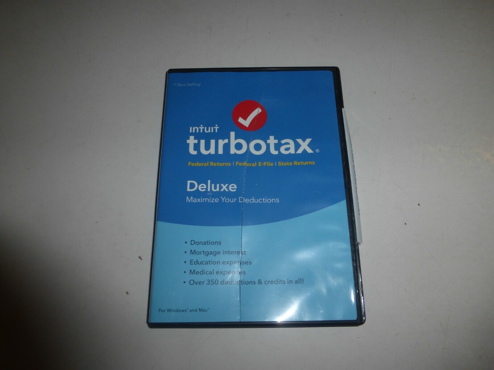 2018  Turbo tax Deluxe 2018, Federal,Federal  E-File and State  B44