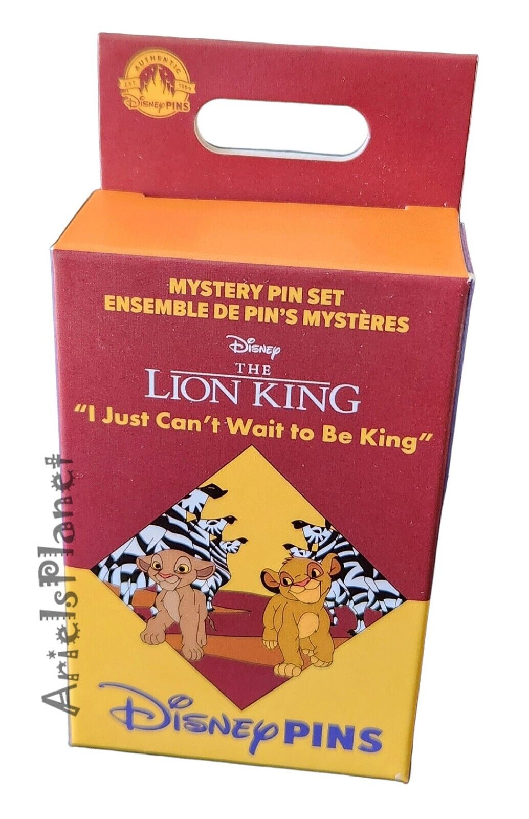 Disney Parks The Lion King Simba Mystery Box Collection 2 Pins in Box Sealed