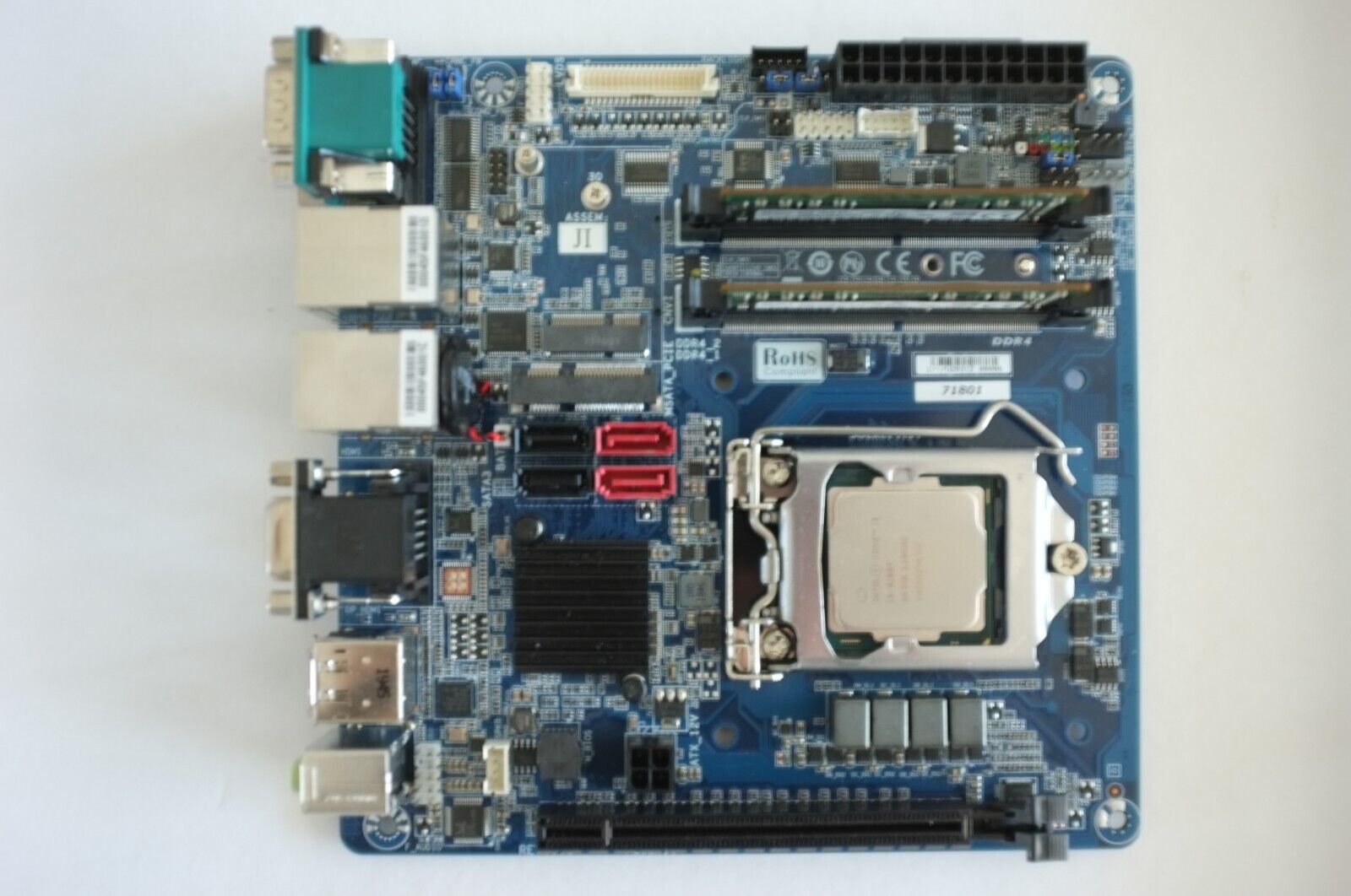 Intel Coffee Lake LGA1151 Mini ITX Industrial Motherboard, Core i3-8100T, 16GB