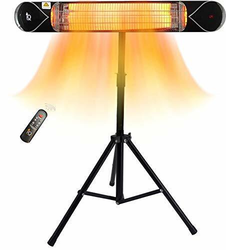 Electric Heater Outdoor “ Portable Outside Heater With Stand “ 1500w Weatherproo