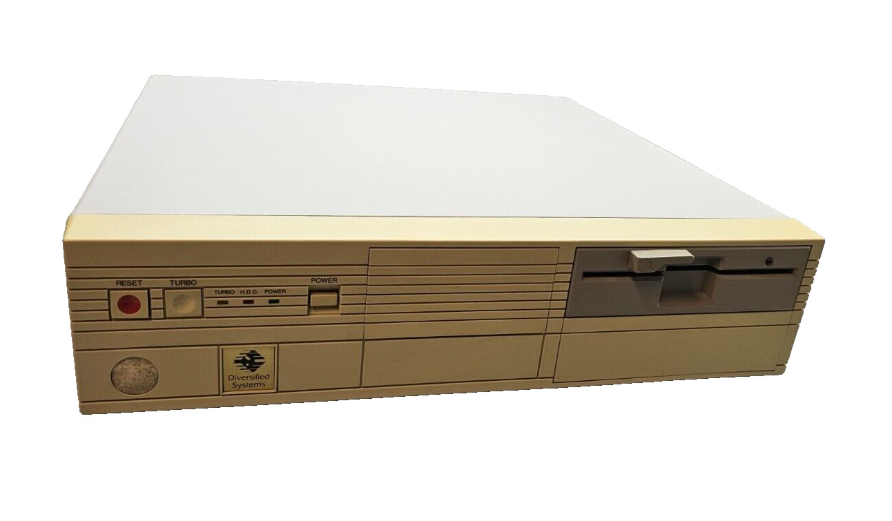Vintage 80\'s Desktop Computer 386 CPU 640KB RAM 33MB HDD Rare Brownbag OS