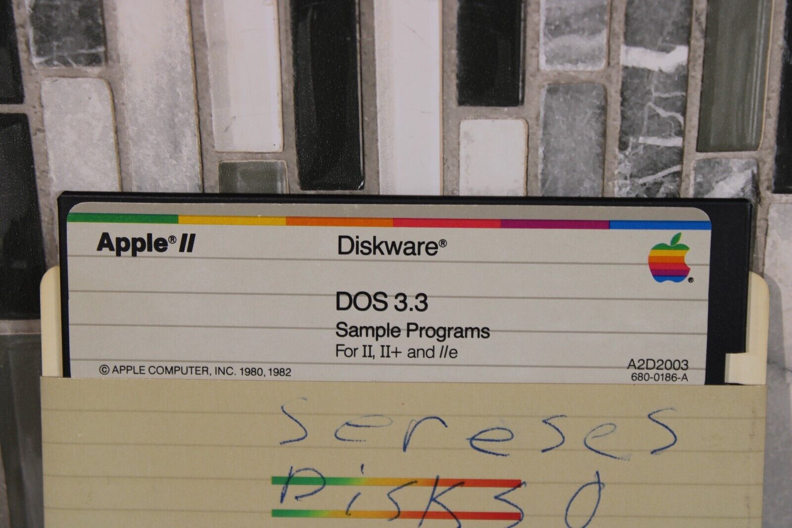 Apple II Diskware DOS 3.3 Sample Programs Software