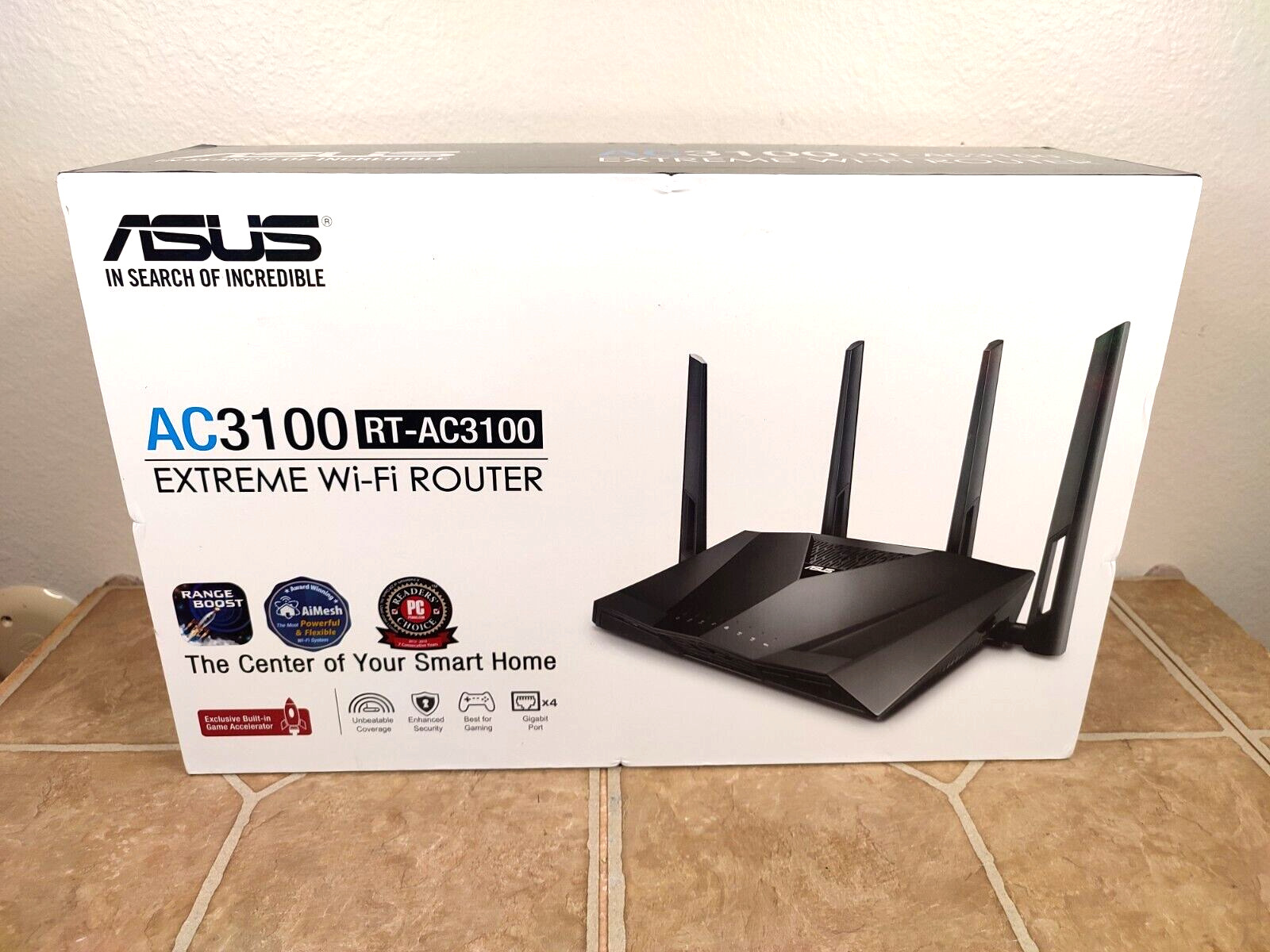 ASUS AC3100 RT-AC3100 Dual-Band Wi-Fi 8 Port Gigabit Router EUC Open Box (?)