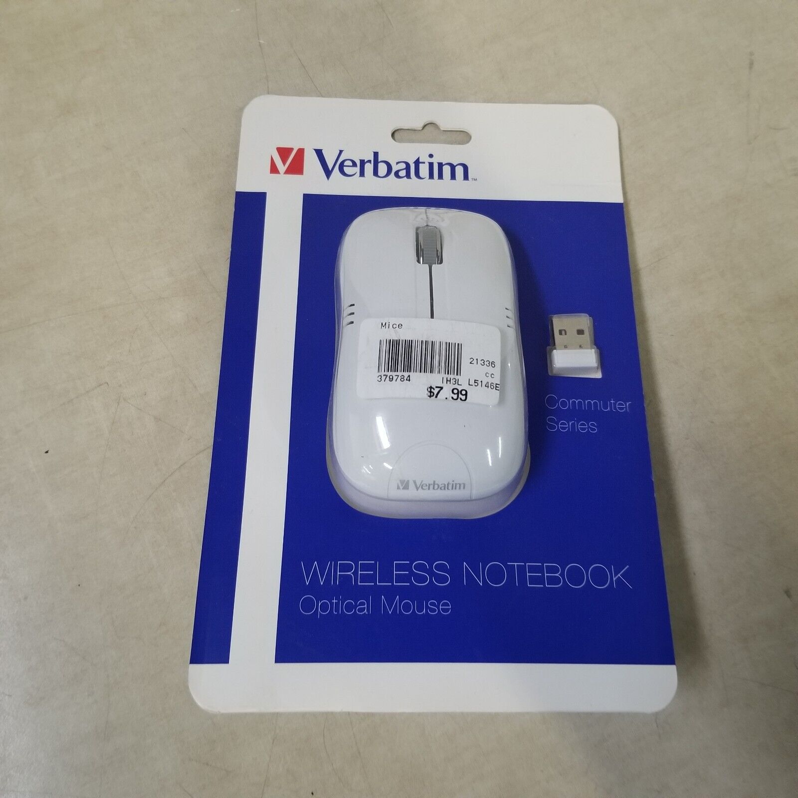 Verbatim Corporation 99768  Notebook Optical Mouse Commuter Series Matte WHITE