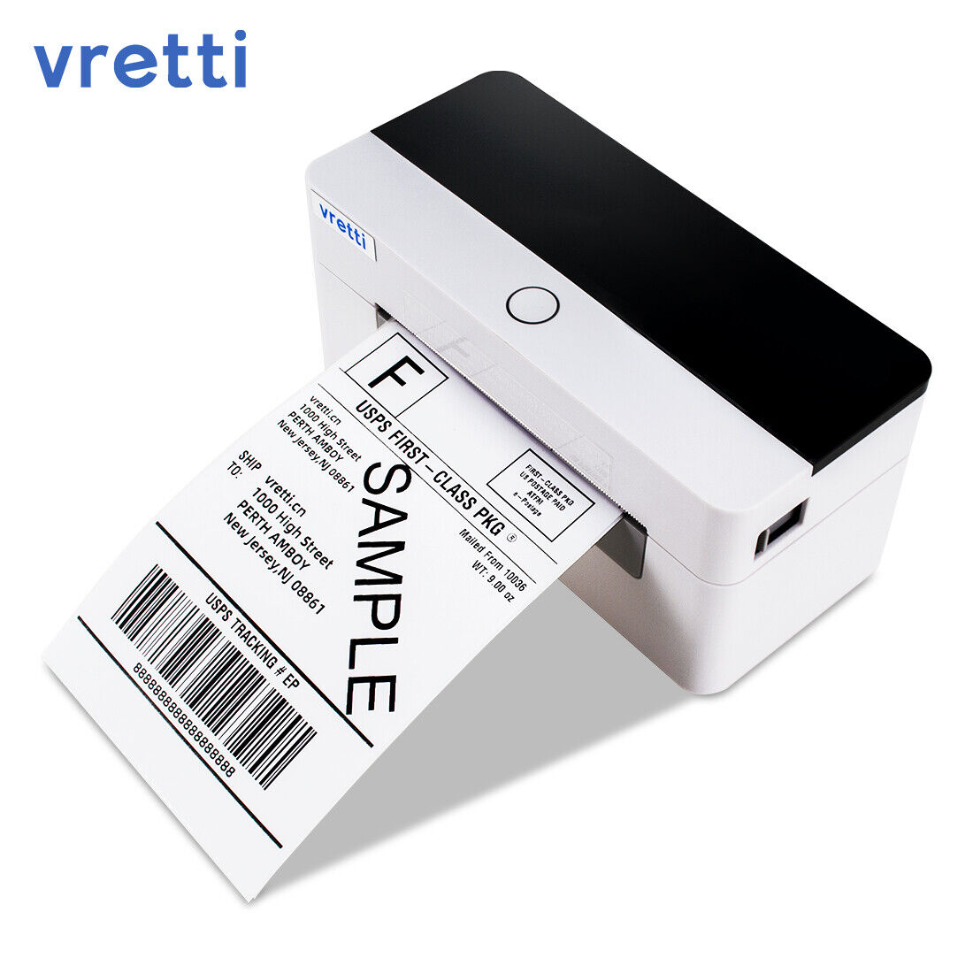 VRETTI Desktop Direct Thermal Shipping Label Printer 4x6 USB Mini Label Printer 