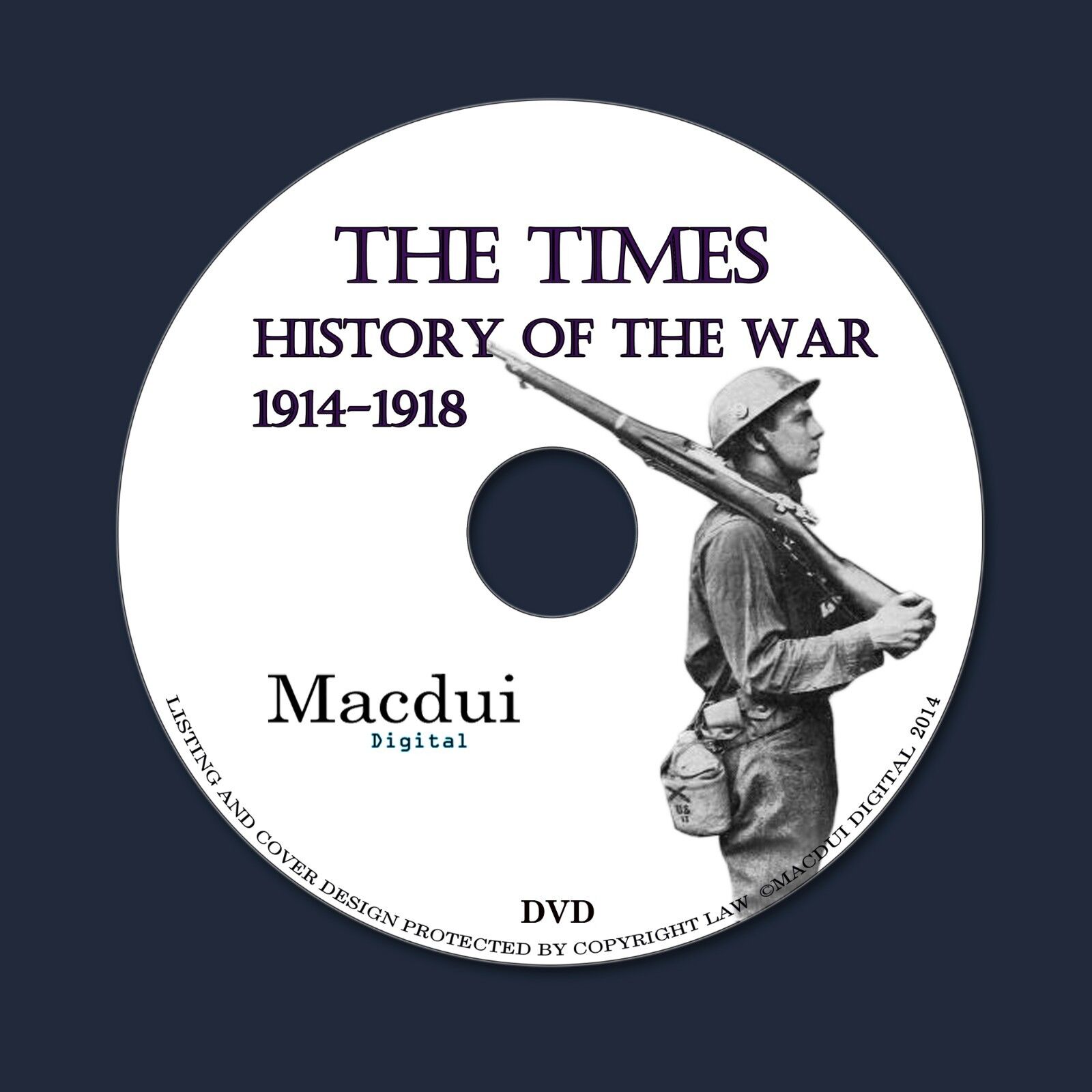The Times History of the War 1914-1918 WW1 PDF 22 Vintage E-Books 1 DVD World 