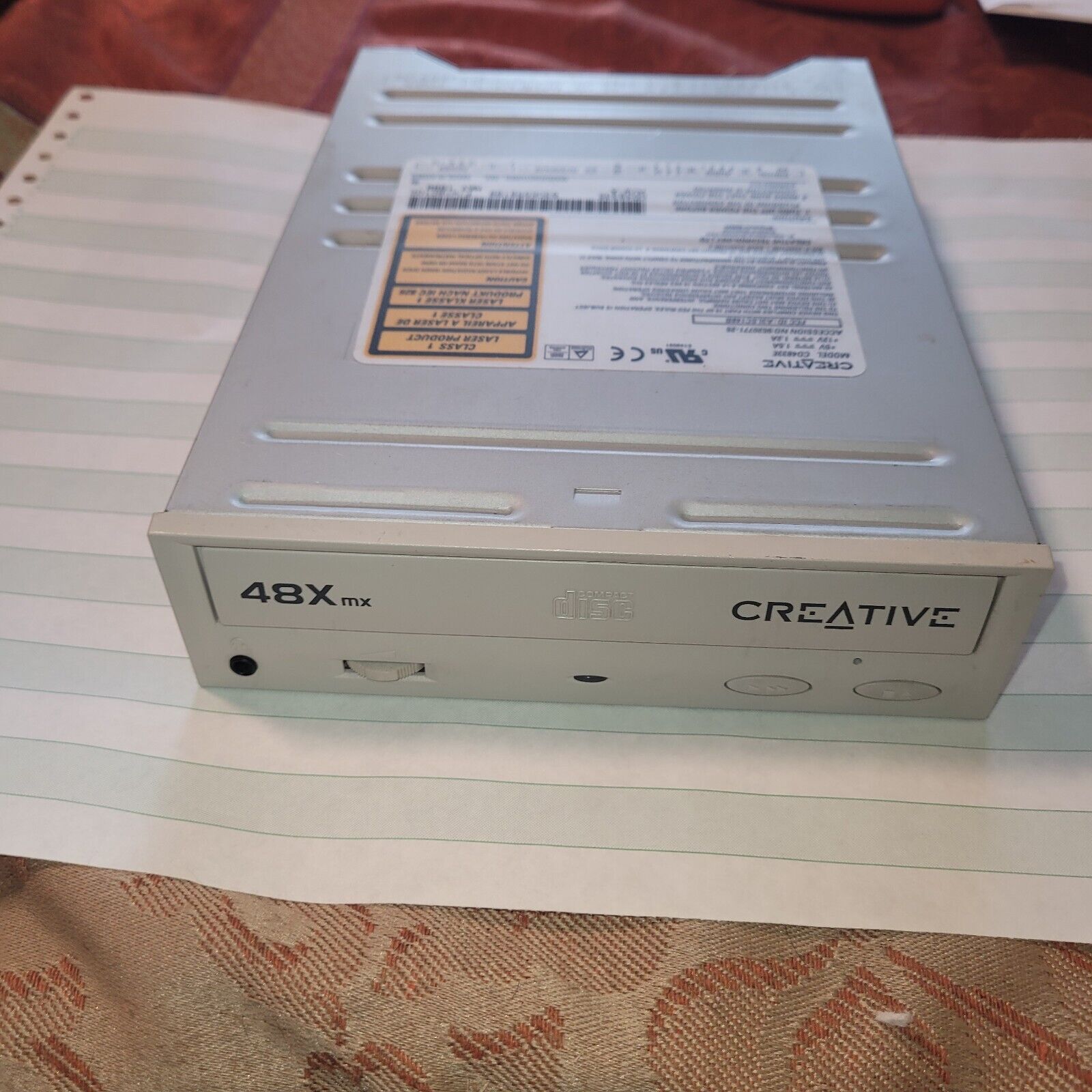 CREATIVE 48X CD-ROM Drive  40pin IDE ATA CD4833E TESTED & CLEAN