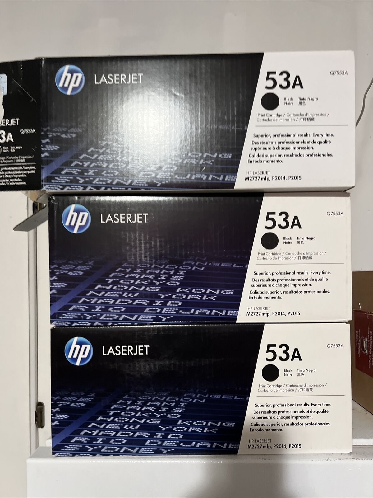 NEW OEM Genuine HP LaserJet 53A Q7553A Black Toner - Sealed X3