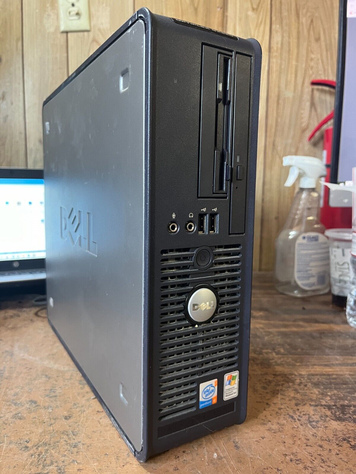 Dell Optiplex GX520 SFF Windows 7 PRO Computer RS232 Serial Parallel Floppy