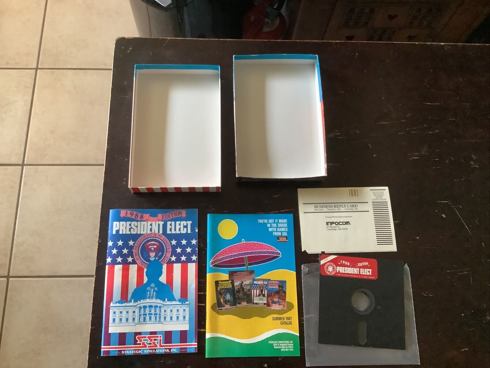 1988 Edition President Elect Apple Computer Floppy Disk Game 5.25