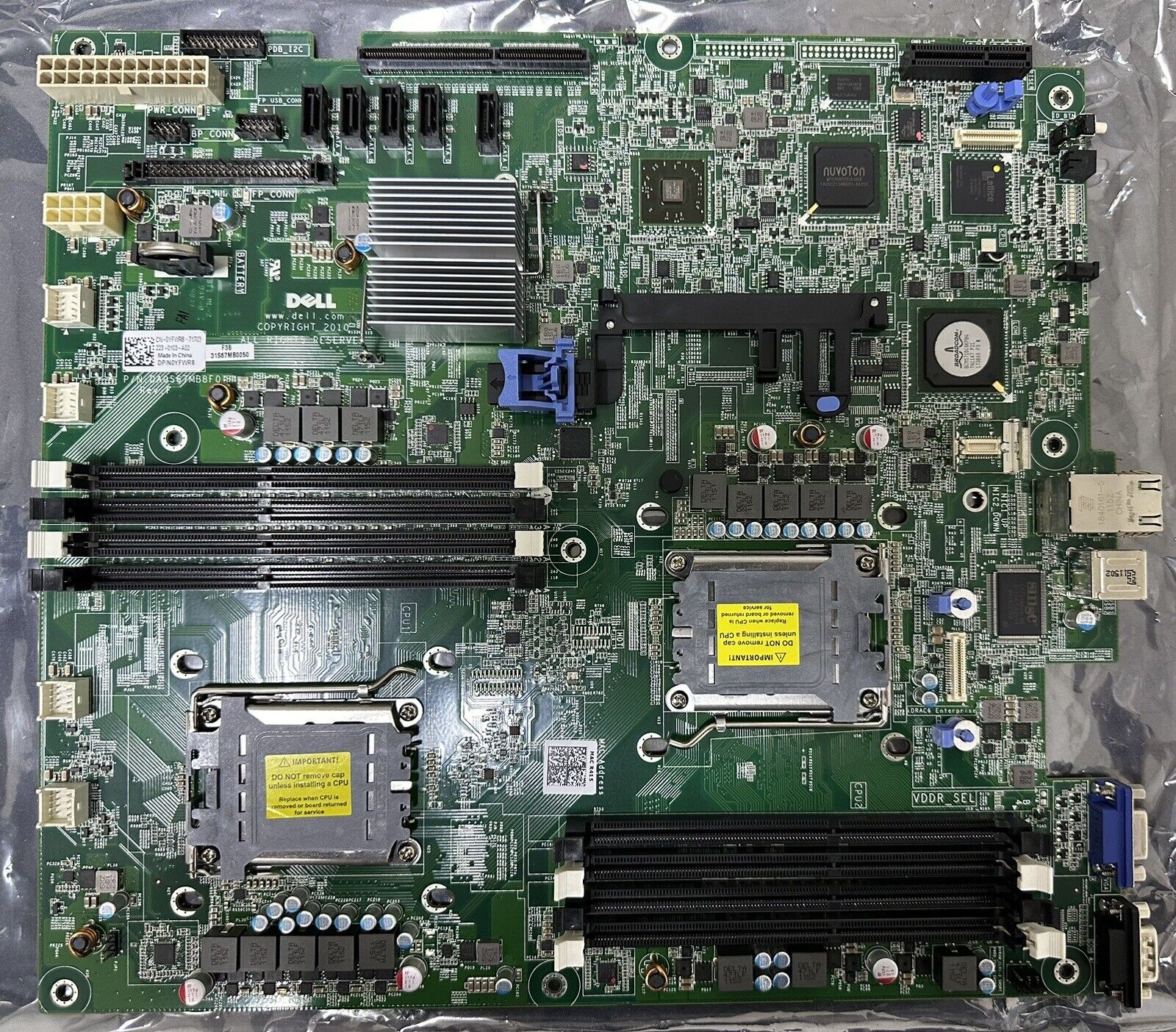New Dell PowerEdge Server Mainboard for R415 DP/N:  YFWR8