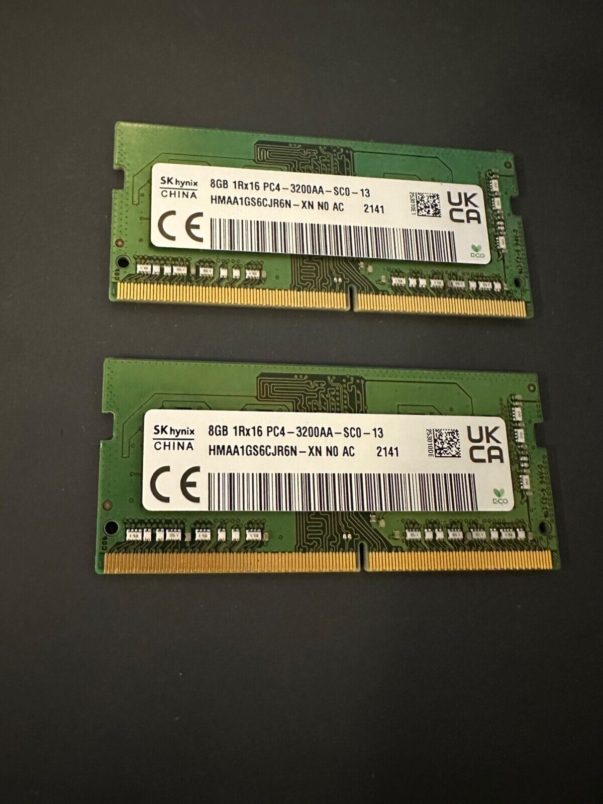 Dell SK Hynix 16GB Kit (2X8GB) 1Rx16 PC4-3200AA DDR4 HMAA1GS6CJR6N-XN