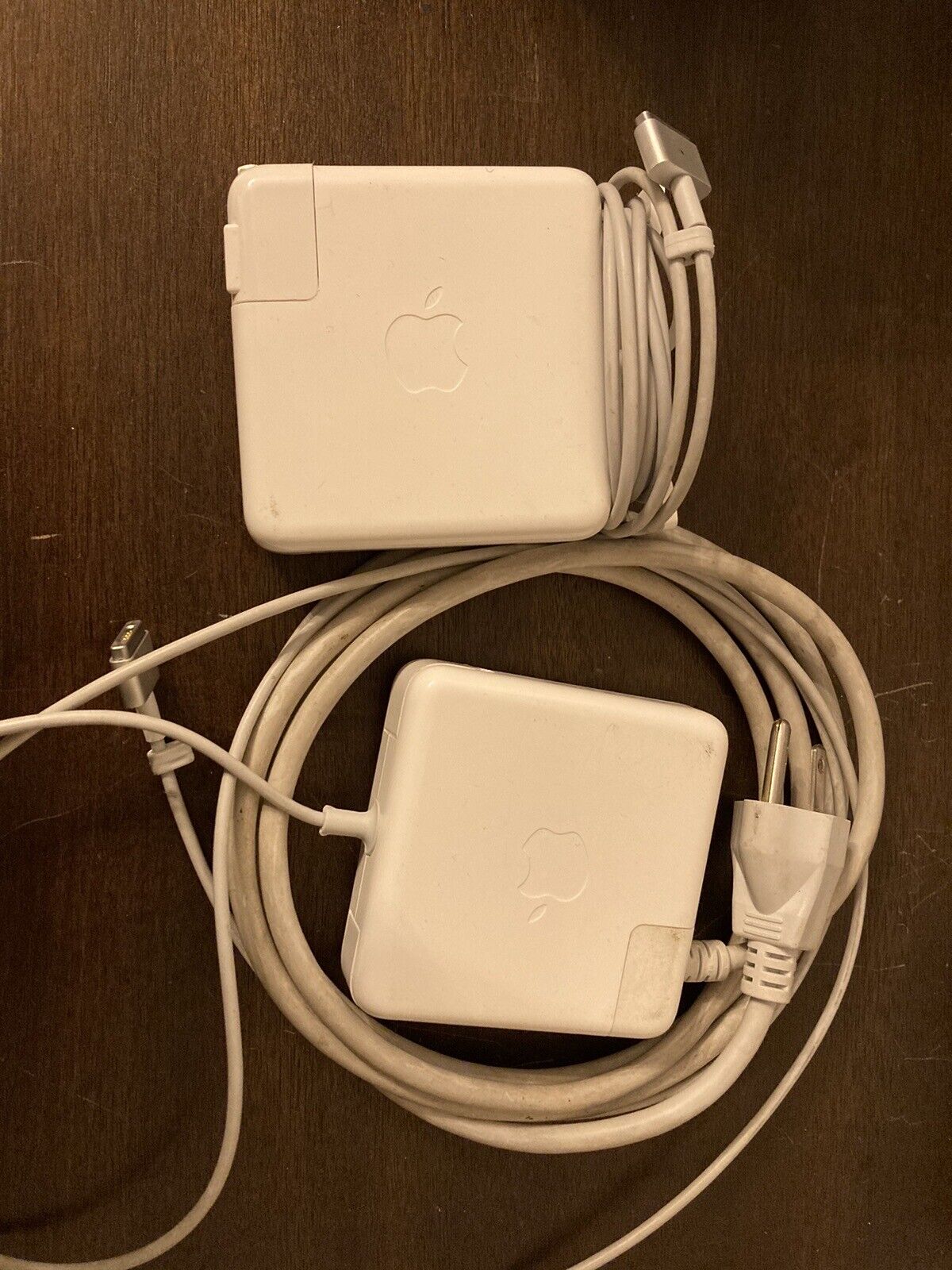 Two Genuine Apple 85W MagSafe 2 Charger Power Adapter MacBook Pro FOR PARTS ONLY