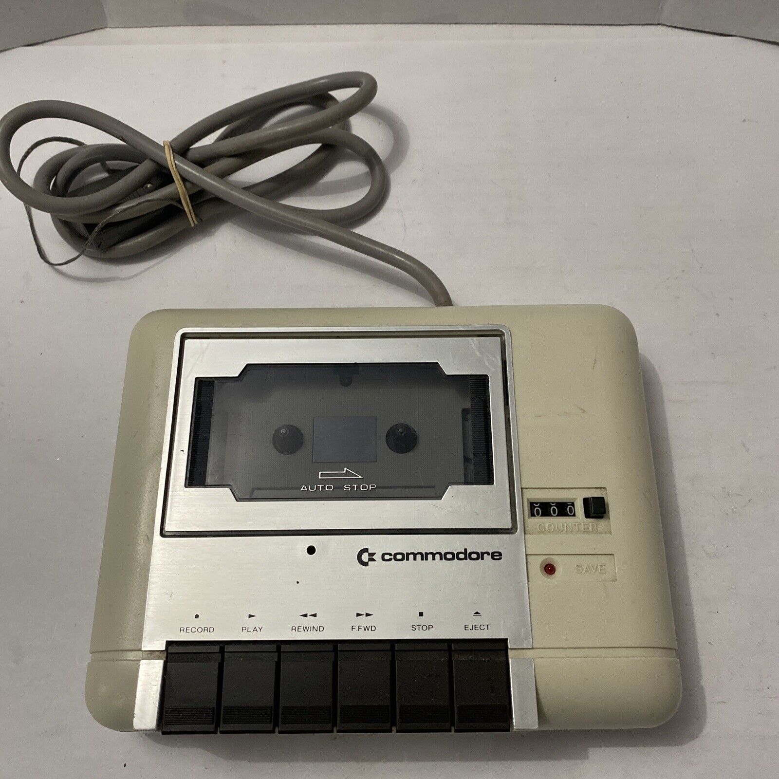 Vintage Commodore 1530 C2n Datasette Unit Cassette Tape Computer Player Tested
