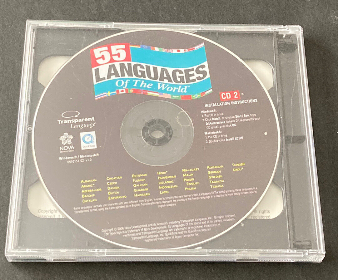 55 Languages of the World CD Language Program (2006)