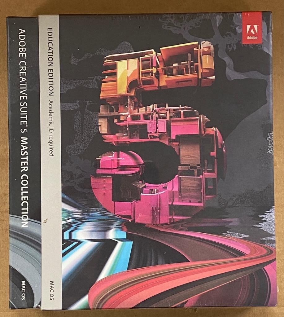 ADOBE CREATIVE SUITE 5 MASTER COLLECTION EDUCATION EDITION Mac OS- SEALED.