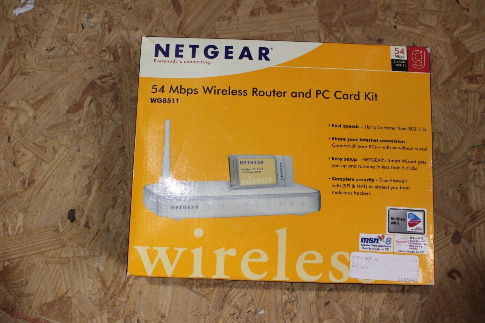 Netgear WGB511 802.11g Wireless Networking Kit NEW W/ PC Card Bundle