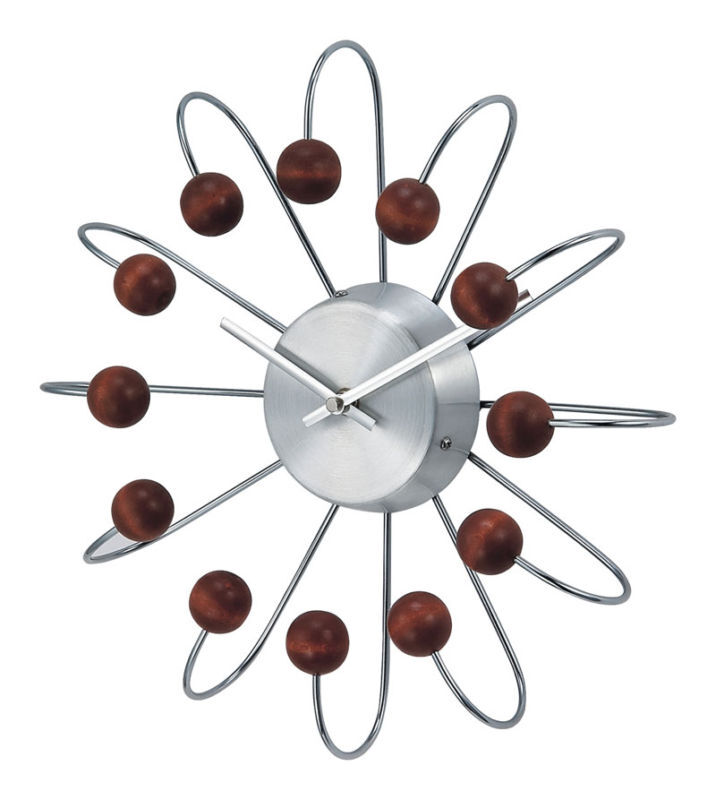 George Nelson wooden ATOMIC Spokes Clock 50s 60s mod W