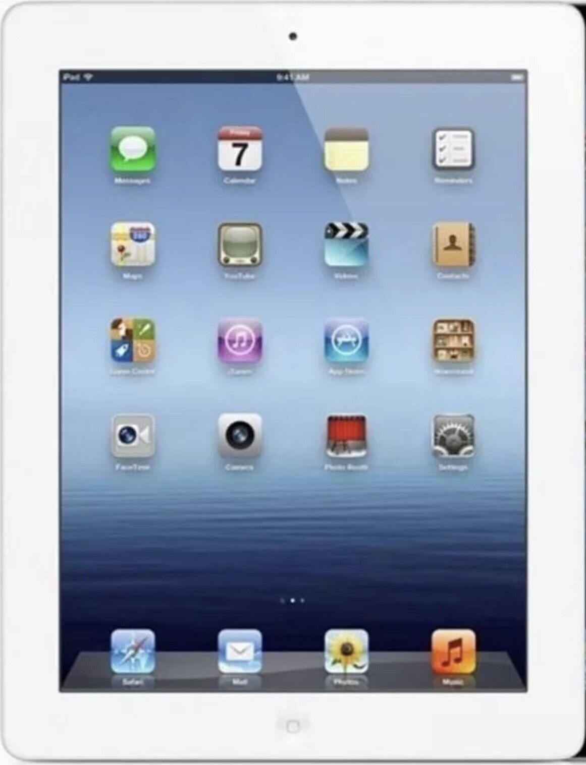 Apple iPad - 4th Generation - Model #1458 - Wi-Fi Only - 9.7in - White/Silver