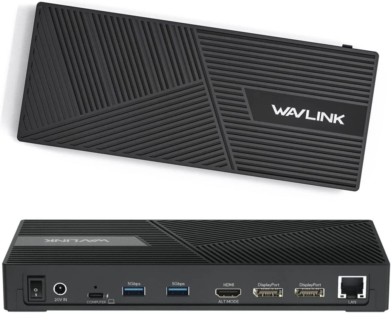 WAVLINK USB-C Docking Station 12-in-1 100W Charging for Laptop Triple Display 4K