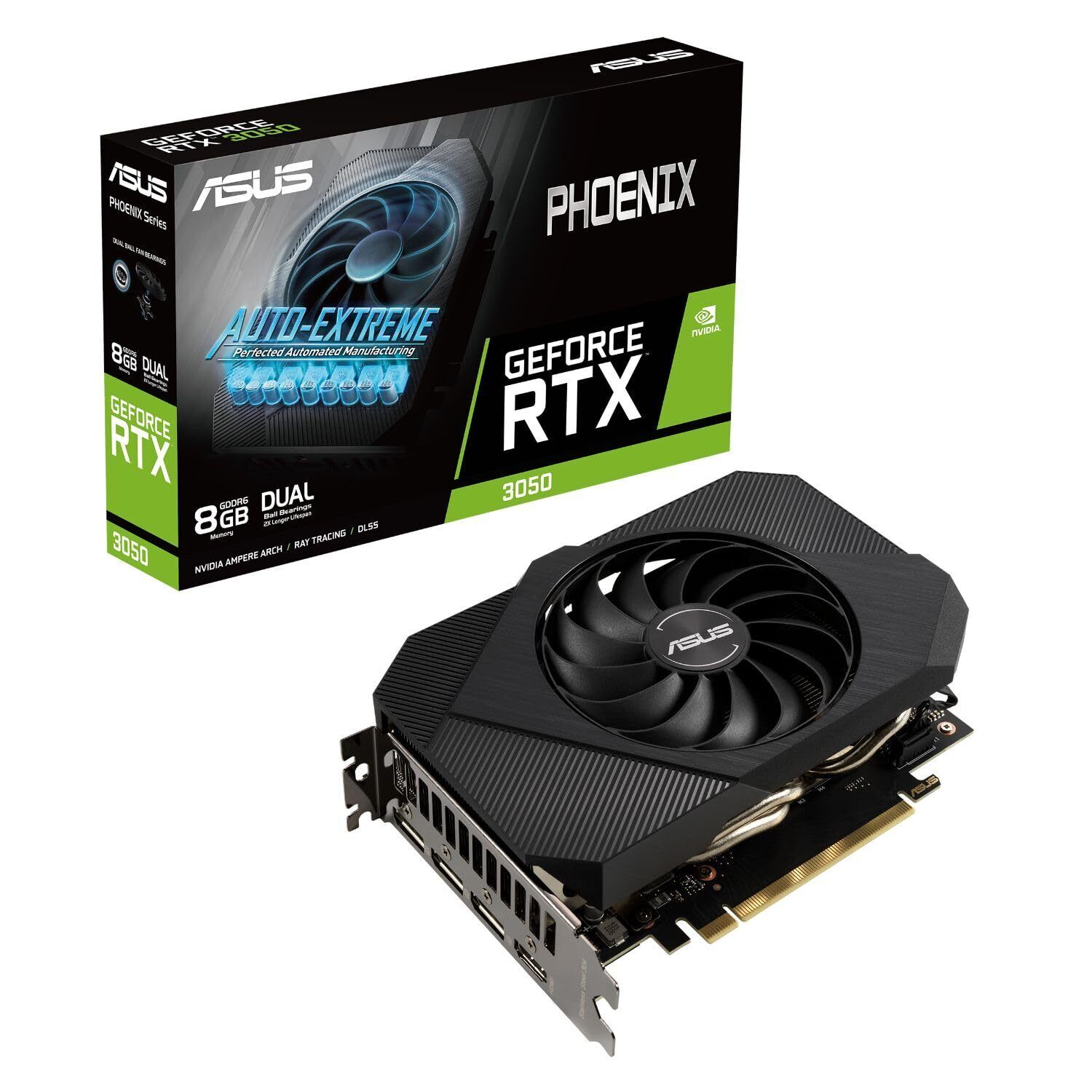 ASUS Phoenix NVIDIA GeForce RTX 3050 Gaming Graphics Card - PCIe 4.0, 8GB GDDR