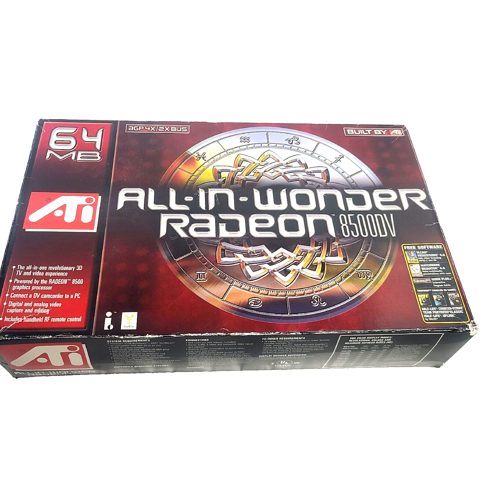ATI Radeon   All in Wonder   8500 DV 64MB with Remote
