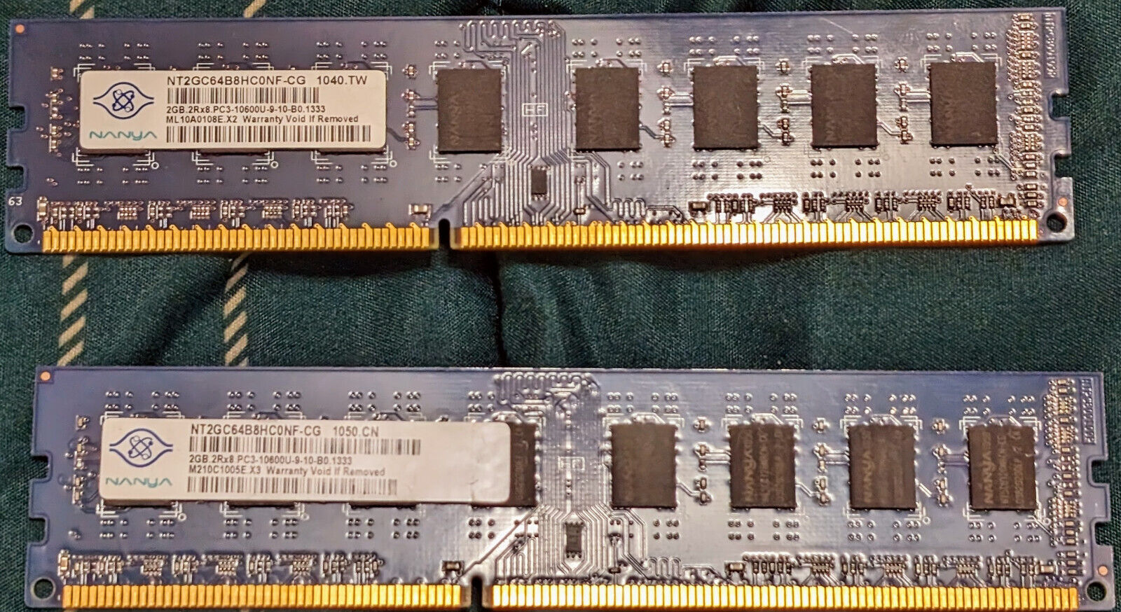 Nanya NT2GC64B8HC0NF-CG 4GB (2x2GB) DDR3 Desktop RAM Memory