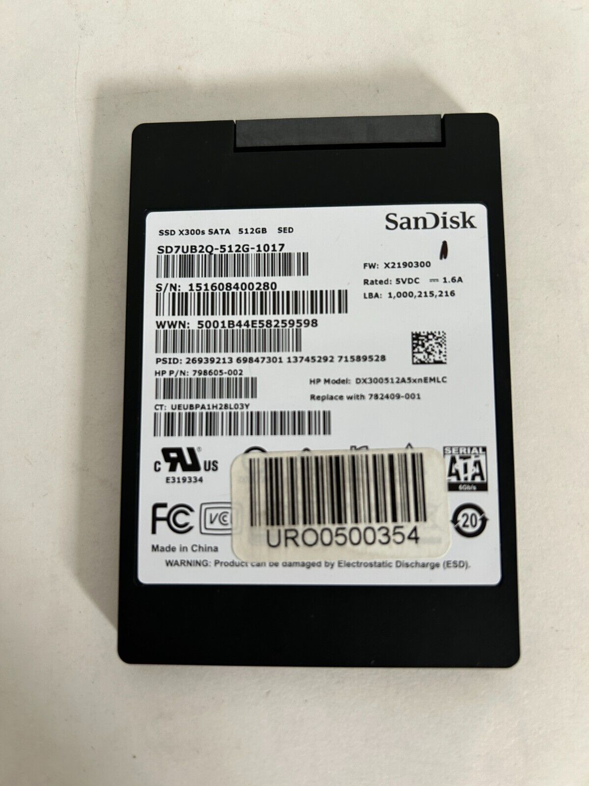Sandisk X300S 512GB  2.5\