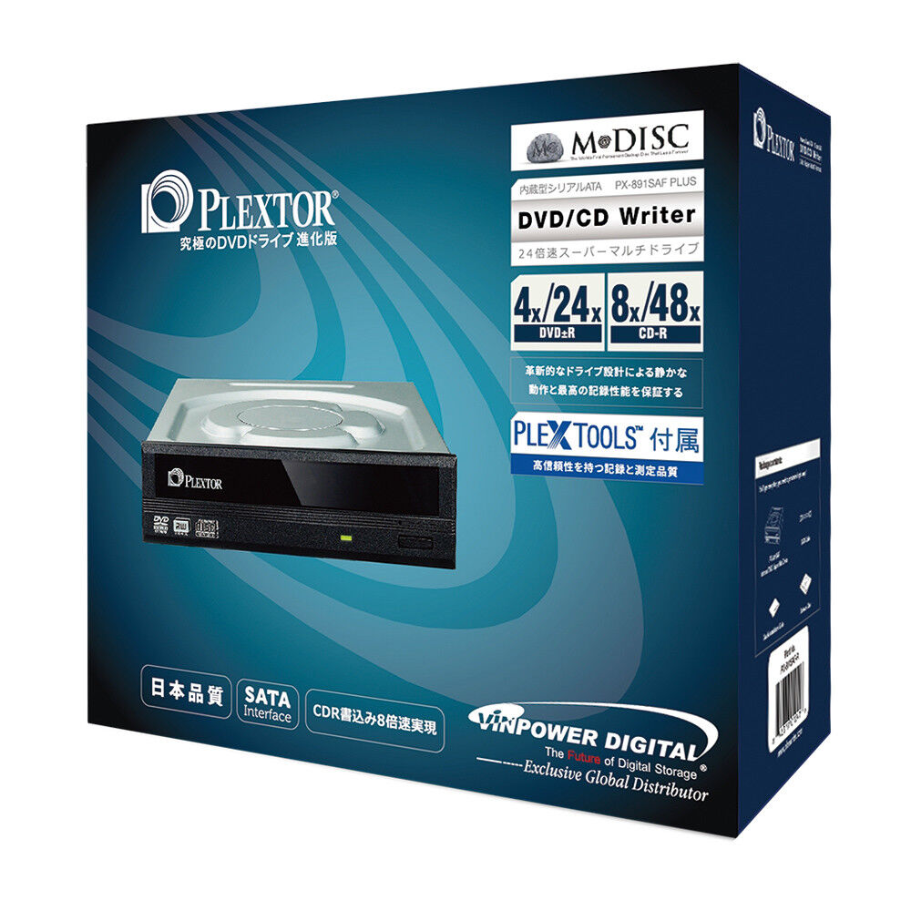 Plextor SATA DVD Dual Layer Optical Burner Drive Writer Retail PX-891SAF-PLUS-R