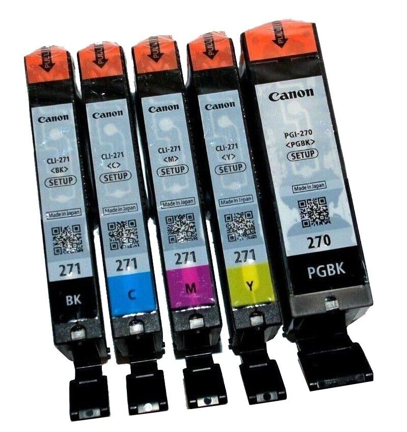 Genuine OEM Canon Printer Ink Cartridges PGI-270 & CLI-271 MG5720 MG6820 MG6822