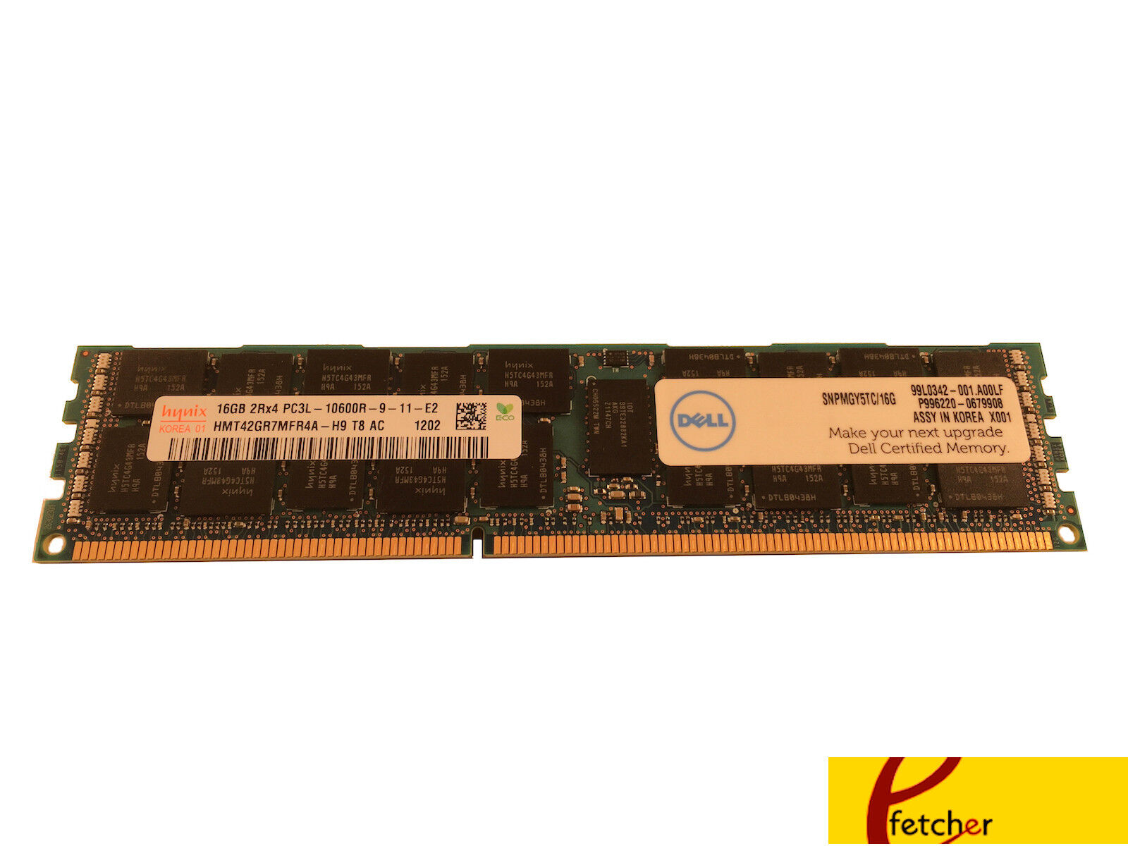 16GB DDR3 1333 Dell Original PowerEdge R320 R420 R520 R610 R620 R710 R820 Memory