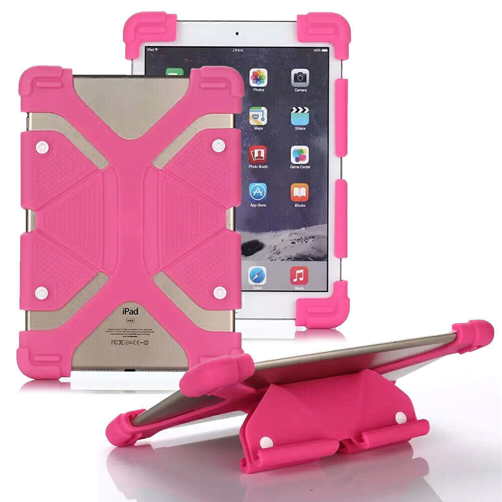 Universal Soft Silicone Stand Case Cover For Samsung Galaxy Tablet 8.9”-12”inch