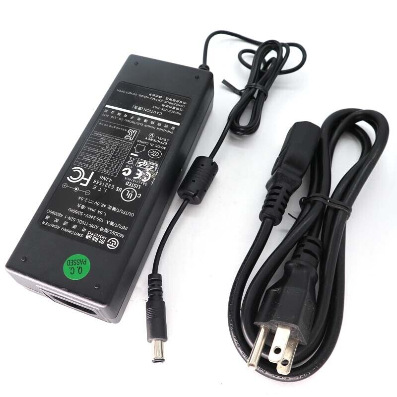 AC Adapter for ZOSI H.265+ 8CH POE 5MP NVR Recorder Power Supply Cord Charger