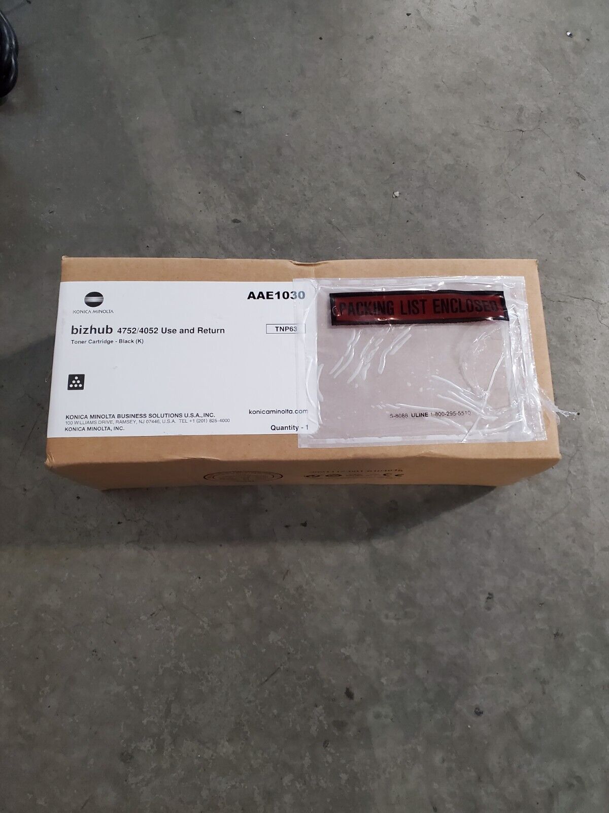 Genuine Konica Minolta TNP63 (AAE1030) Black Toner Cartridge - NEW SEALED #69