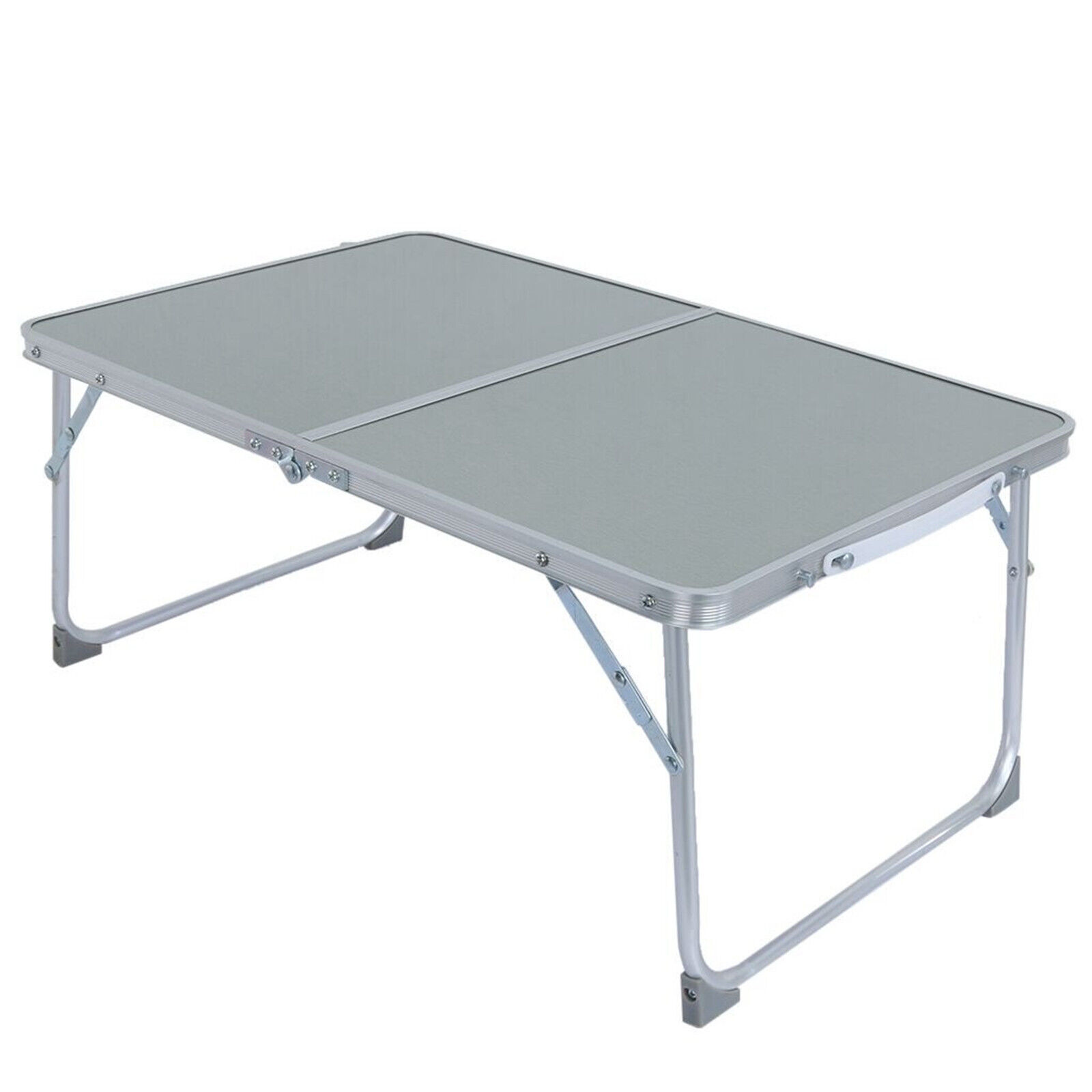 Large Foldable Alloy Picnic Table Portable Bed Tray WITH Carry Handles-US