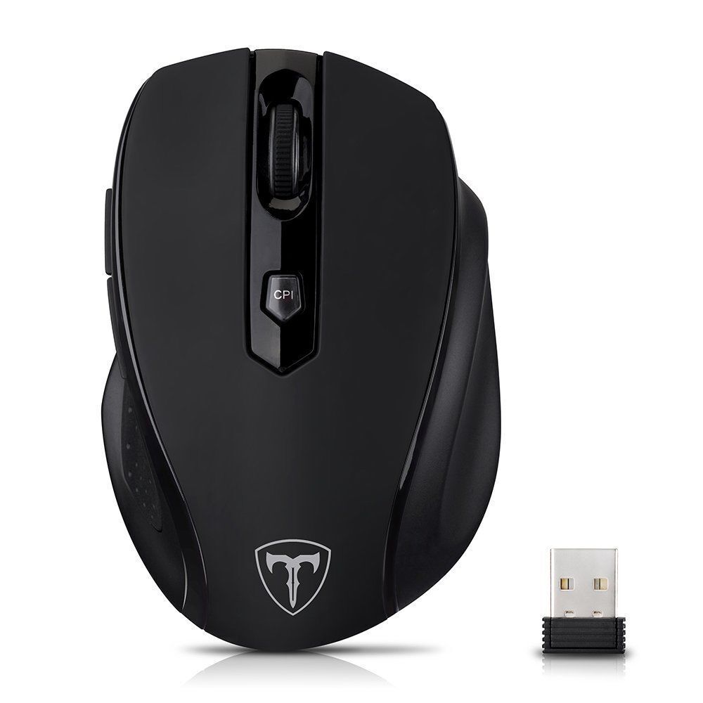 VicTsing 2.4G Ergonomic Optical Gaming Mouse 2400DPI Mice For Laptop PC Win10 OS