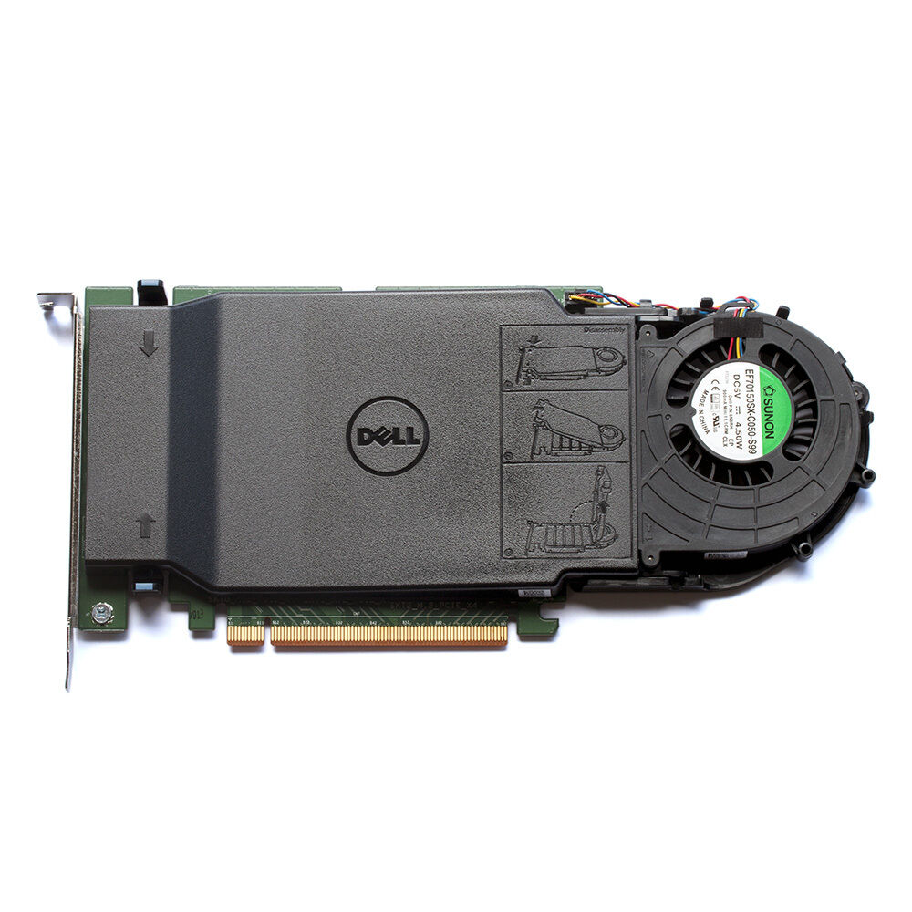 Dell Ultra-Speed Drive Quad PCIe x16 Adapter Card Up to 4x NVMe M.2 SSD Support