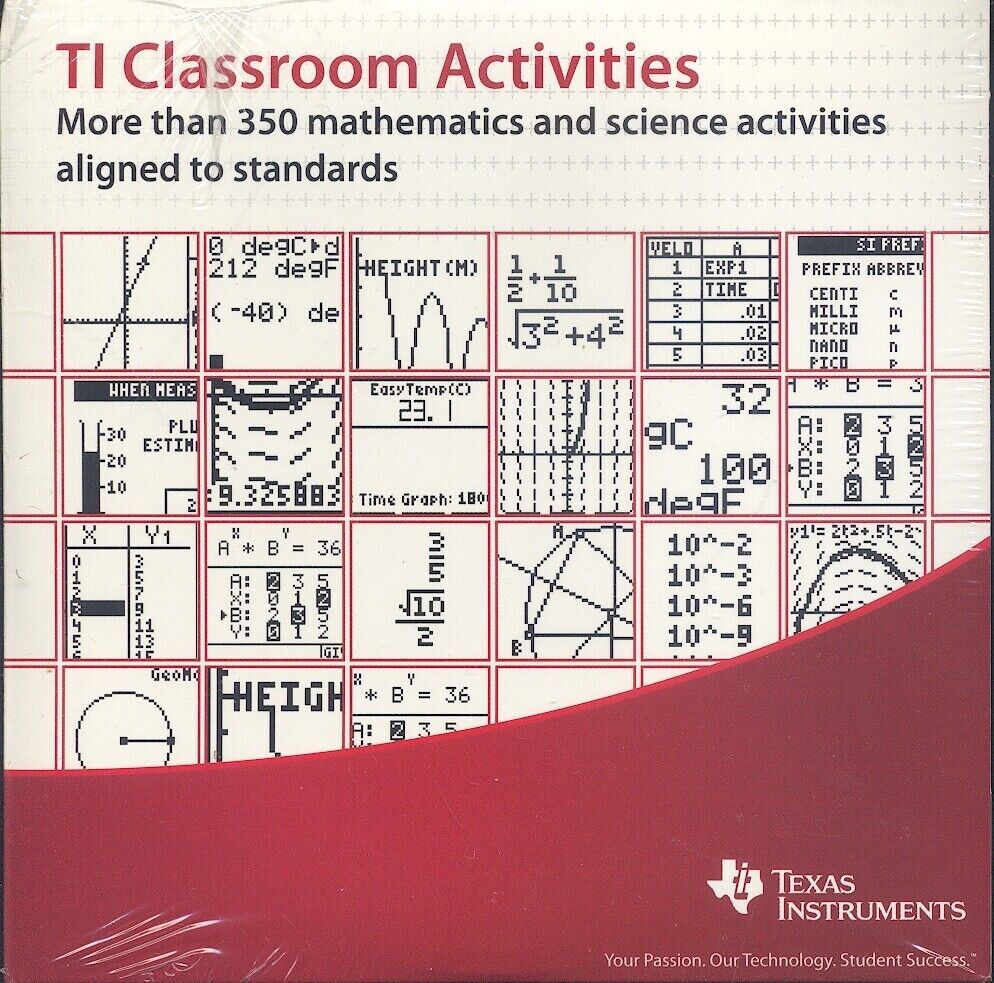 Texas Instruments: TI Classroom Activities (Over 350 for Math & Science) CD  NEW