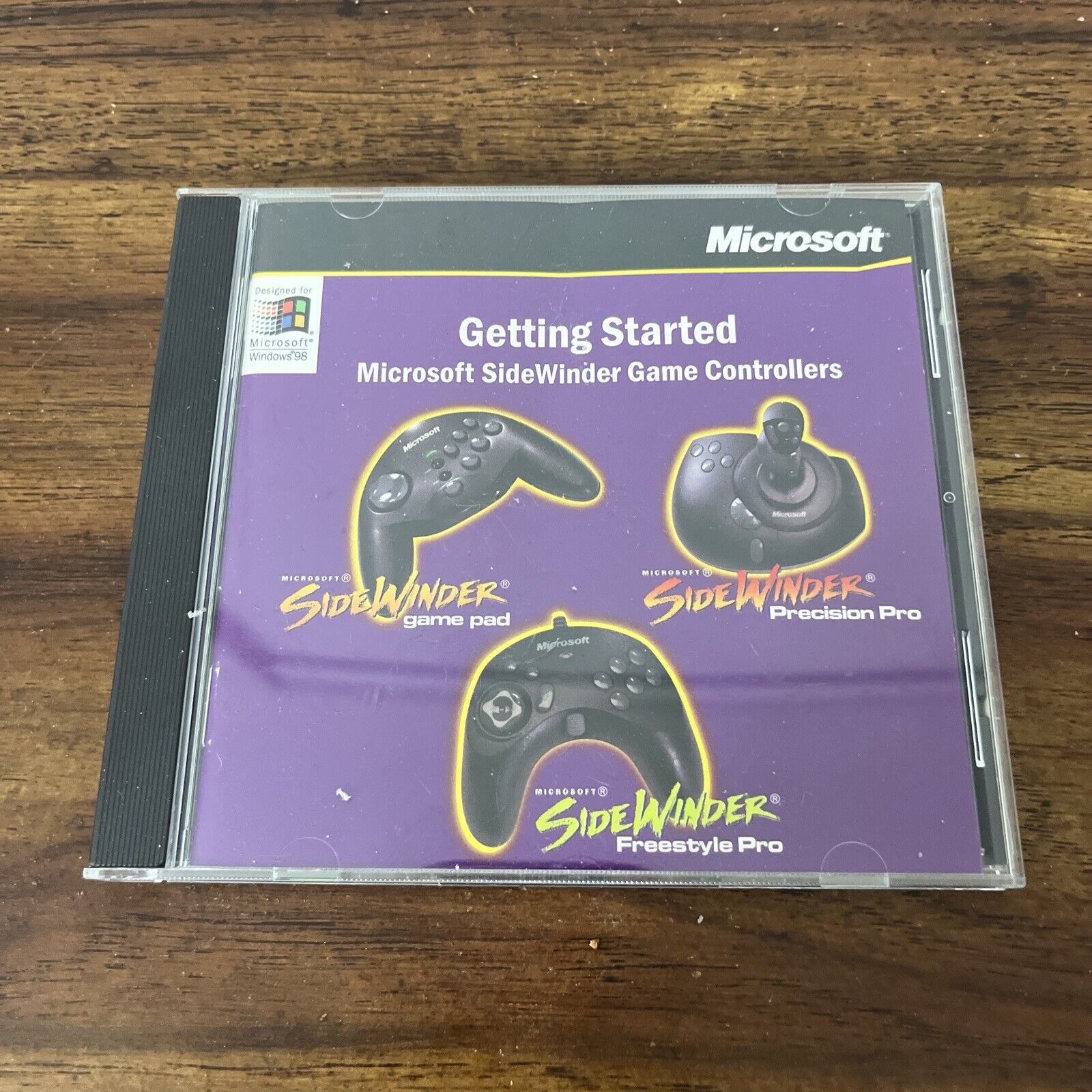Microsoft SideWinder Getting Started Game Controller Software 3.0 CD-ROM PC 1998