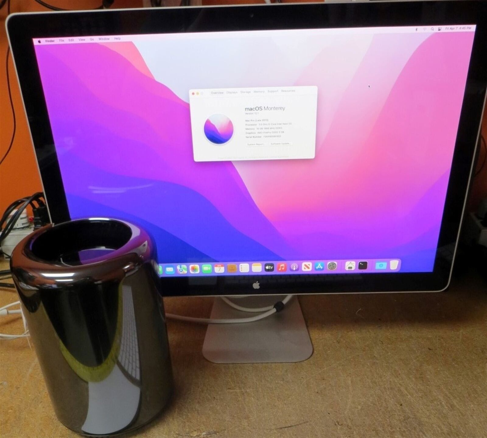 Apple Mac Pro Late 2013 Xeon E5-1650v2 3.5GHz 6-Core 16GB 512GB D500 Monterey 