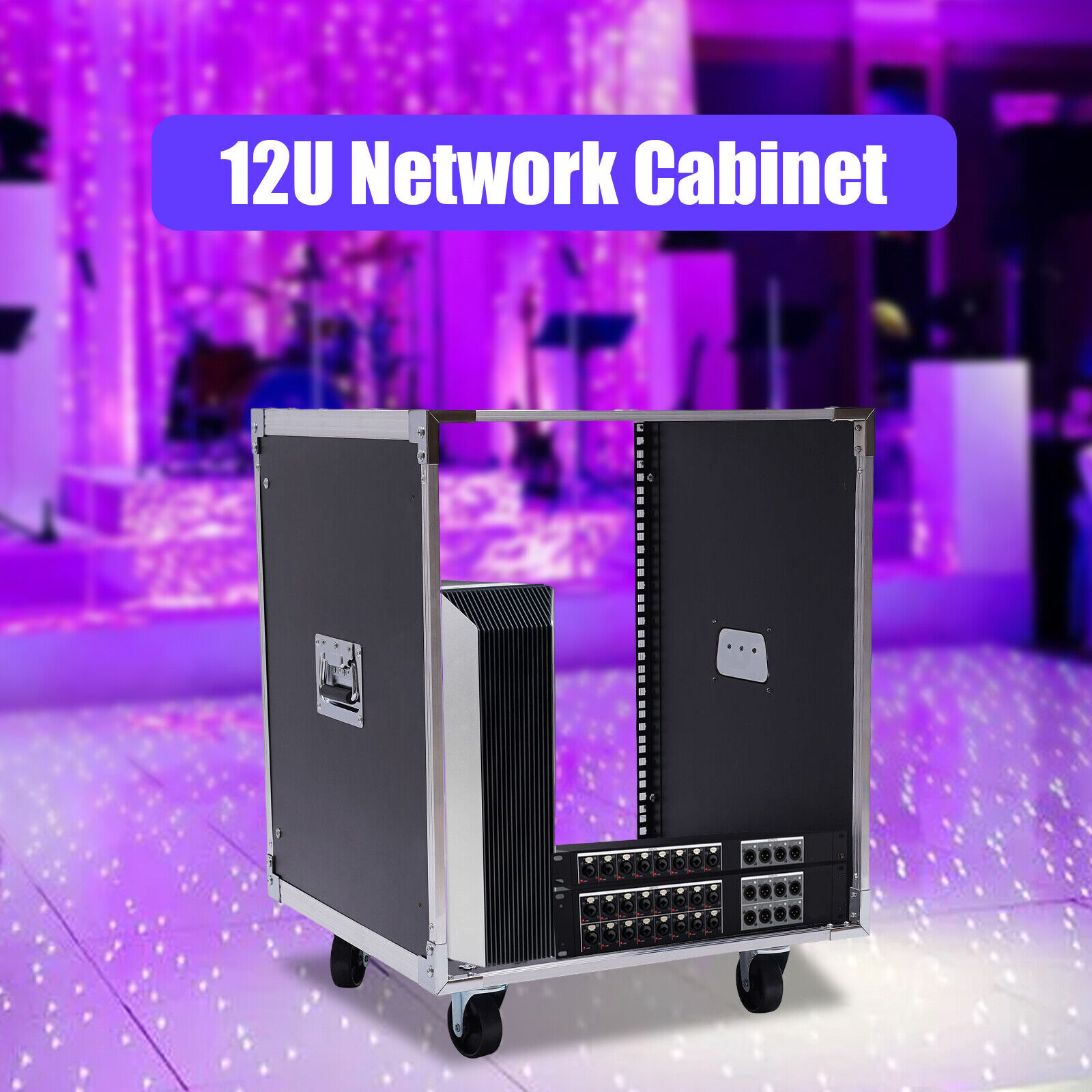 New 12U Rolling Network Server Data Cabinet Enclosure Rack Built-in Handles USA