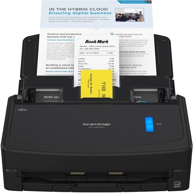 Fujitsu ScanSnap iX1400 ADF 600 dpi 40 ppm Document Scanner PA03820-B235