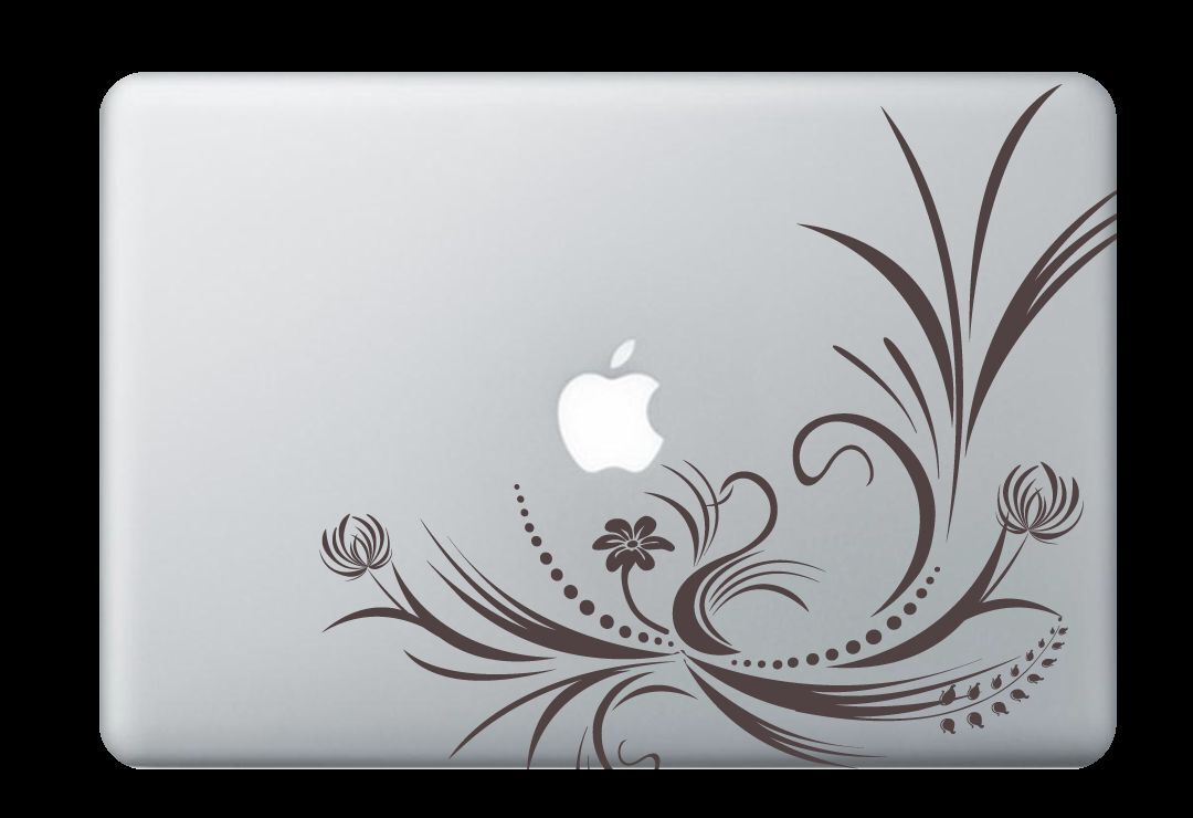 Design Flower Art Deco Decal Sticker for Apple Mac Book Air/Pro Dell Laptop