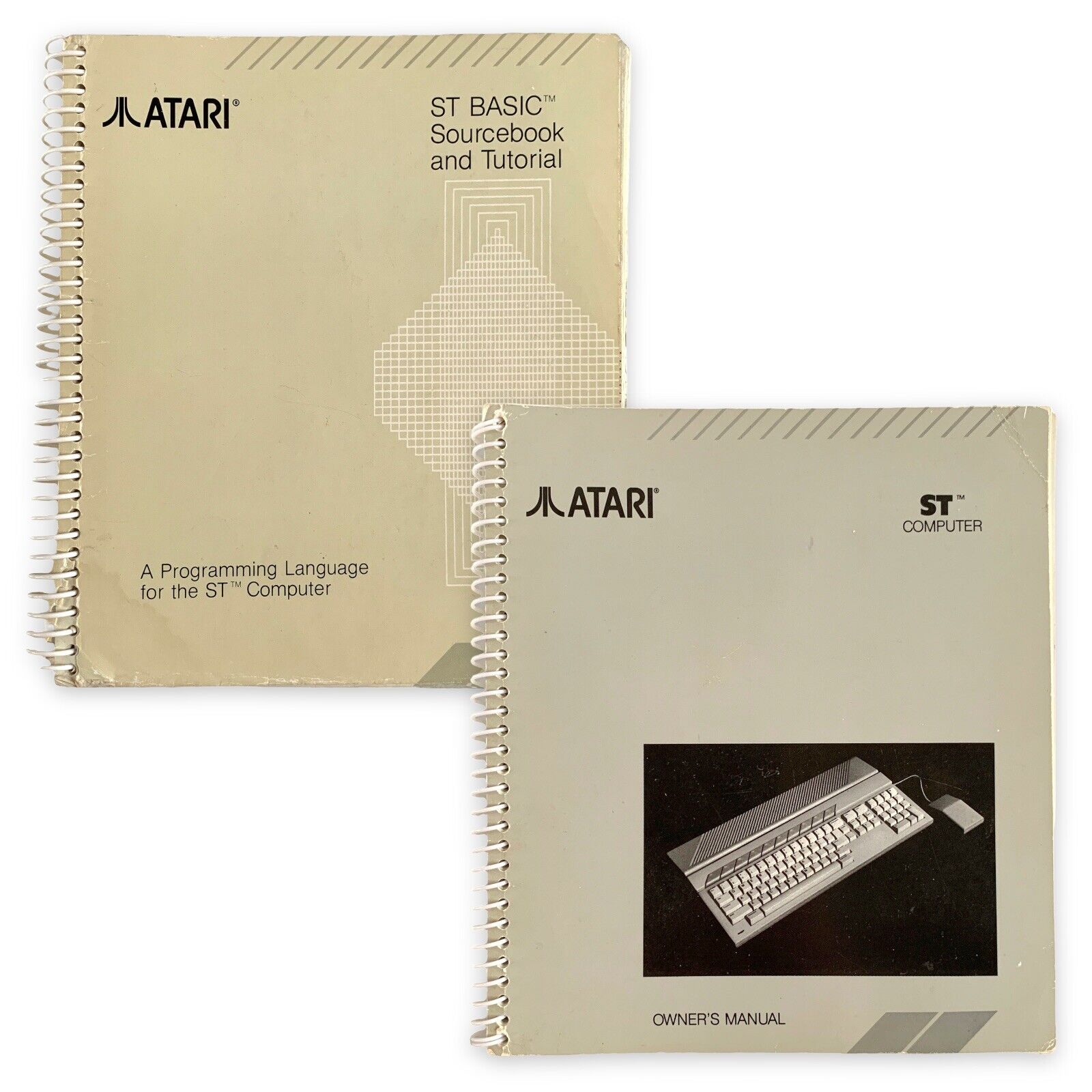 Atari ST Computer Owners Manual and ST BASIC Sourcebook VTG 1986