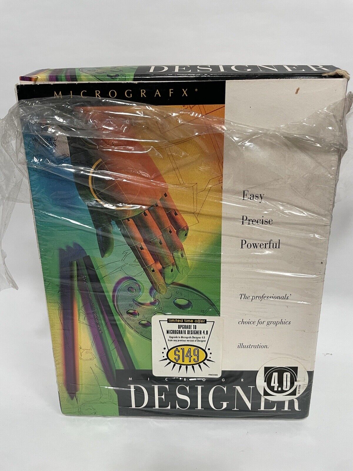 RARE-MICROGRAFX DESIGNER 4.0 Software in Original Box W/CD/ROM - VERY NICE